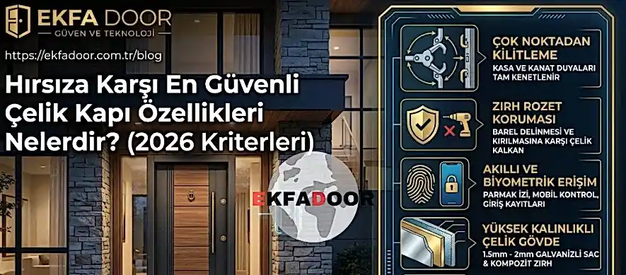 Hırsıza Karşı En Güvenli Çelik Kapı Özellikleri Nelerdir? (2026 Kriterleri)