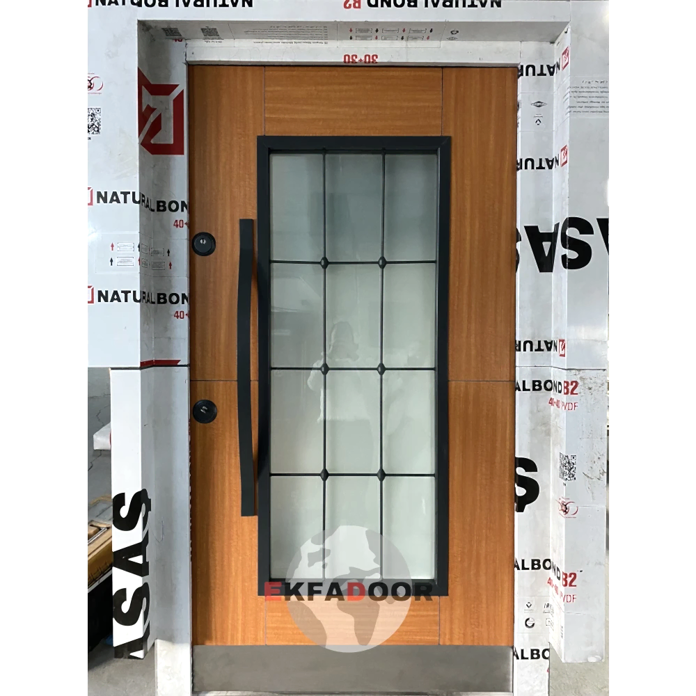 Dış İklim Kompozit ve Compact Lamine Çelik Kapılar KC-0008 Modeli - EkfaDoor
