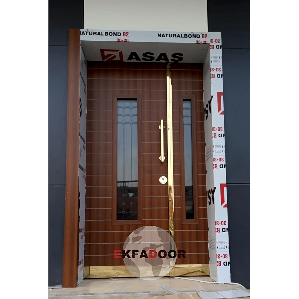 Dış İklim Kompozit ve Compact Lamine Çelik Kapılar KC-0009 Modeli - EkfaDoor