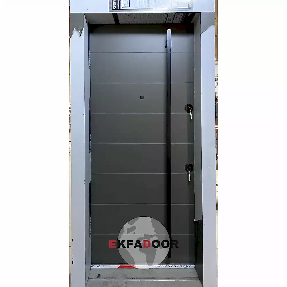 Dış İklim Kompozit ve Compact Lamine Çelik Kapılar KC-0012 Modeli - EkfaDoor