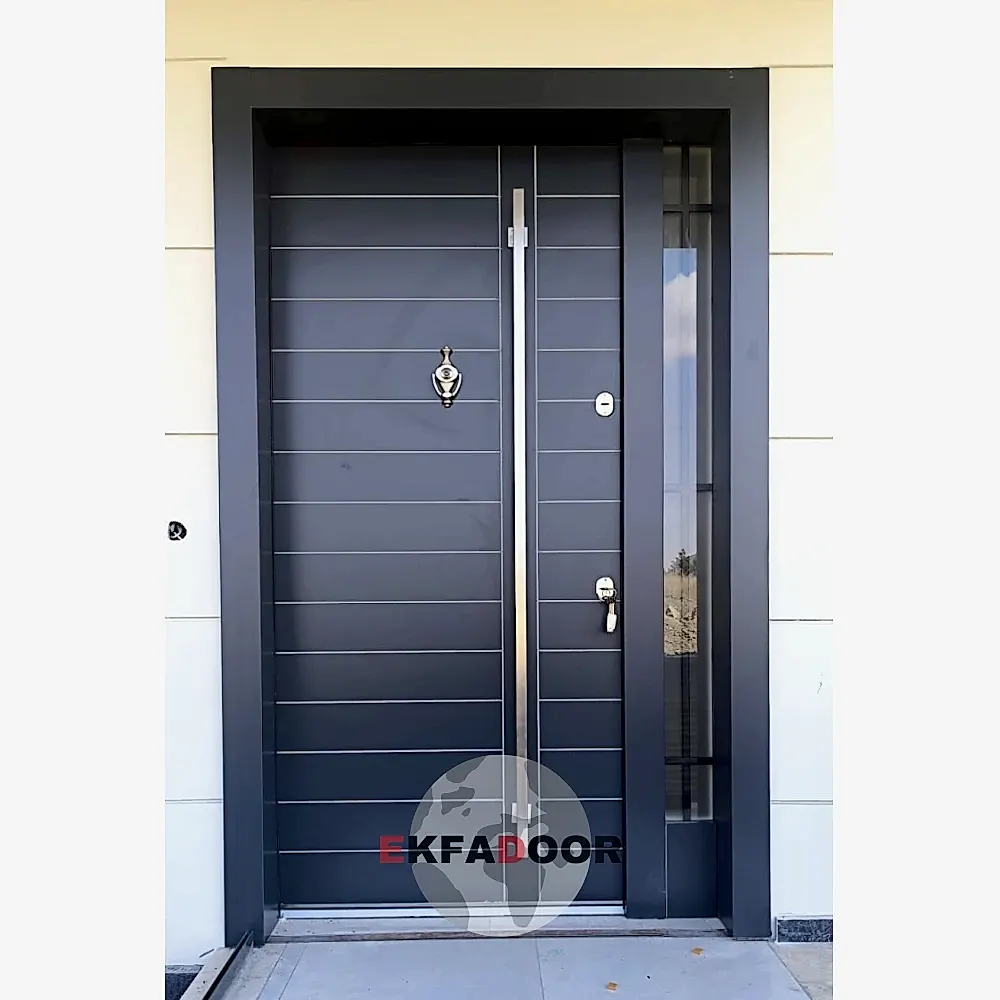 Dış İklim Kompozit ve Compact Lamine Çelik Kapılar KC-0020 Modeli - EkfaDoor