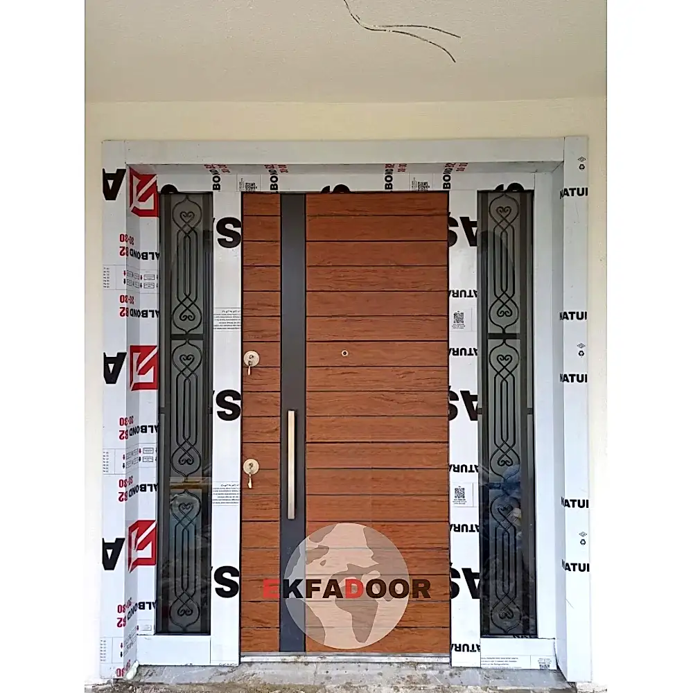 Dış İklim Kompozit ve Compact Lamine Çelik Kapılar KC-0026 Modeli - EkfaDoor