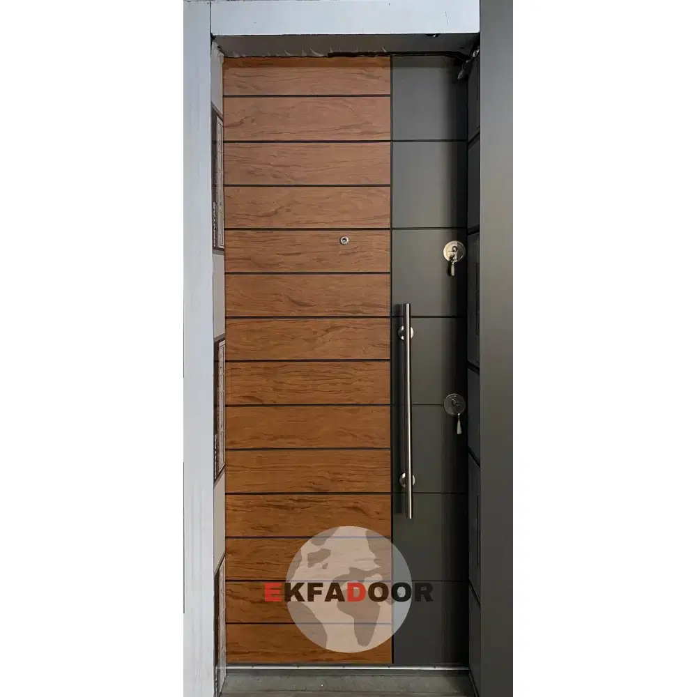 Dış İklim Kompozit ve Compact Lamine Çelik Kapılar KC-0028 Modeli - EkfaDoor
