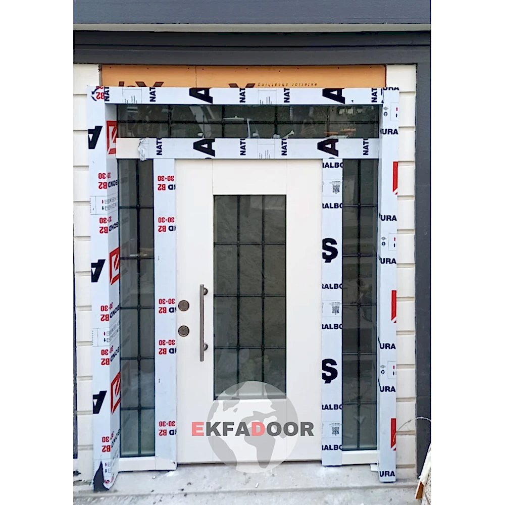 Dış İklim Kompozit ve Compact Lamine Çelik Kapılar KC-0029 Modeli - EkfaDoor