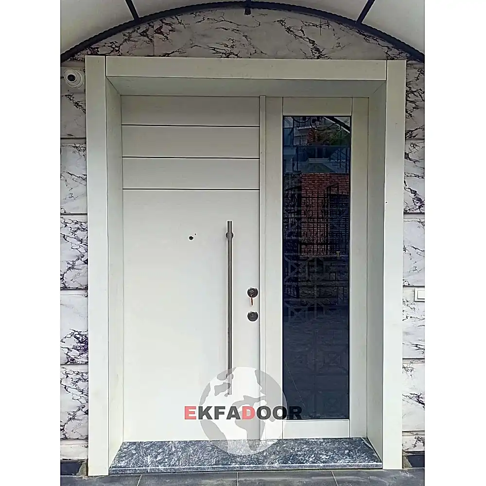 Dış İklim Kompozit ve Compact Lamine Çelik Kapılar KC-0031 Modeli - EkfaDoor