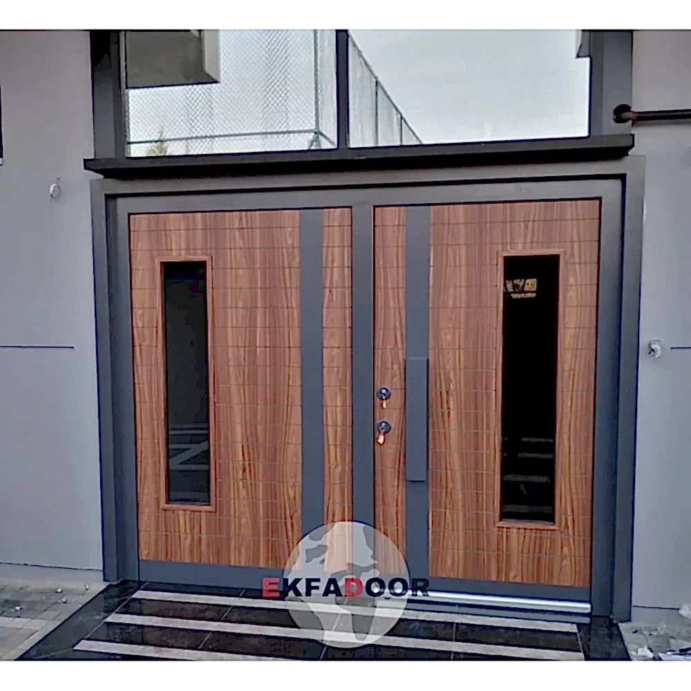 Dış İklim Kompozit ve Compact Lamine Çelik Kapılar KC-0037 Modeli - EkfaDoor