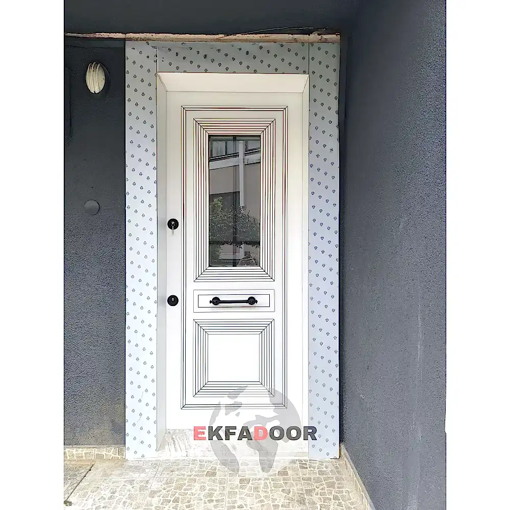 Dış İklim Kompozit ve Compact Lamine Çelik Kapılar KC-0049 Modeli - EkfaDoor